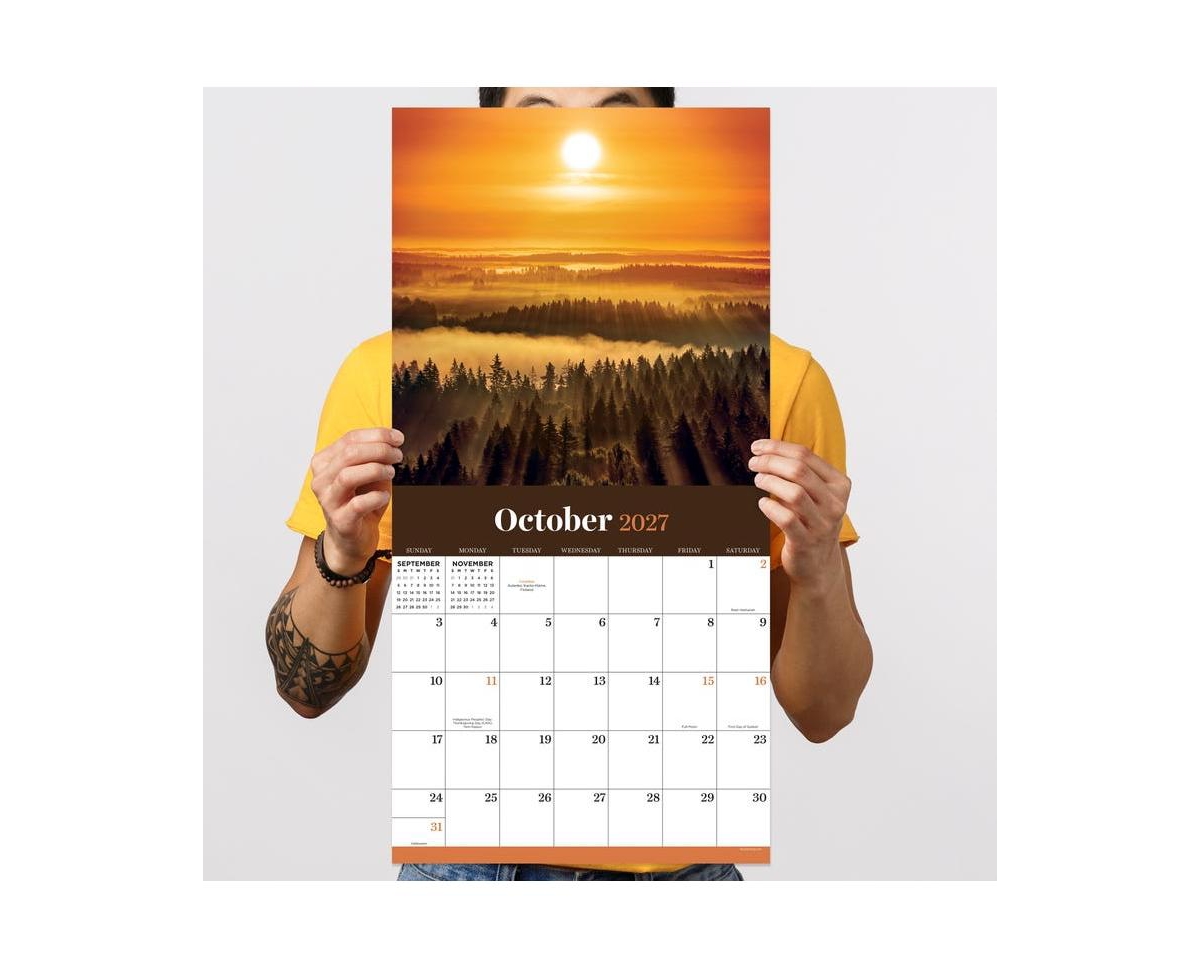 Tf Publishing Paper Goods 2027 Sunsets Wall Calendar