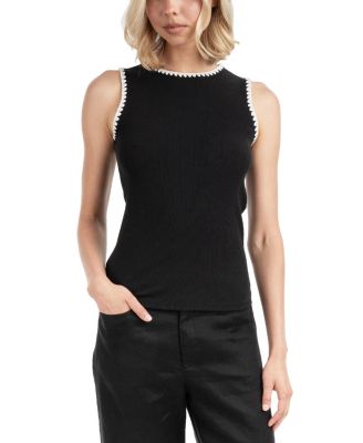 Women's Contrast Embroidered Tank