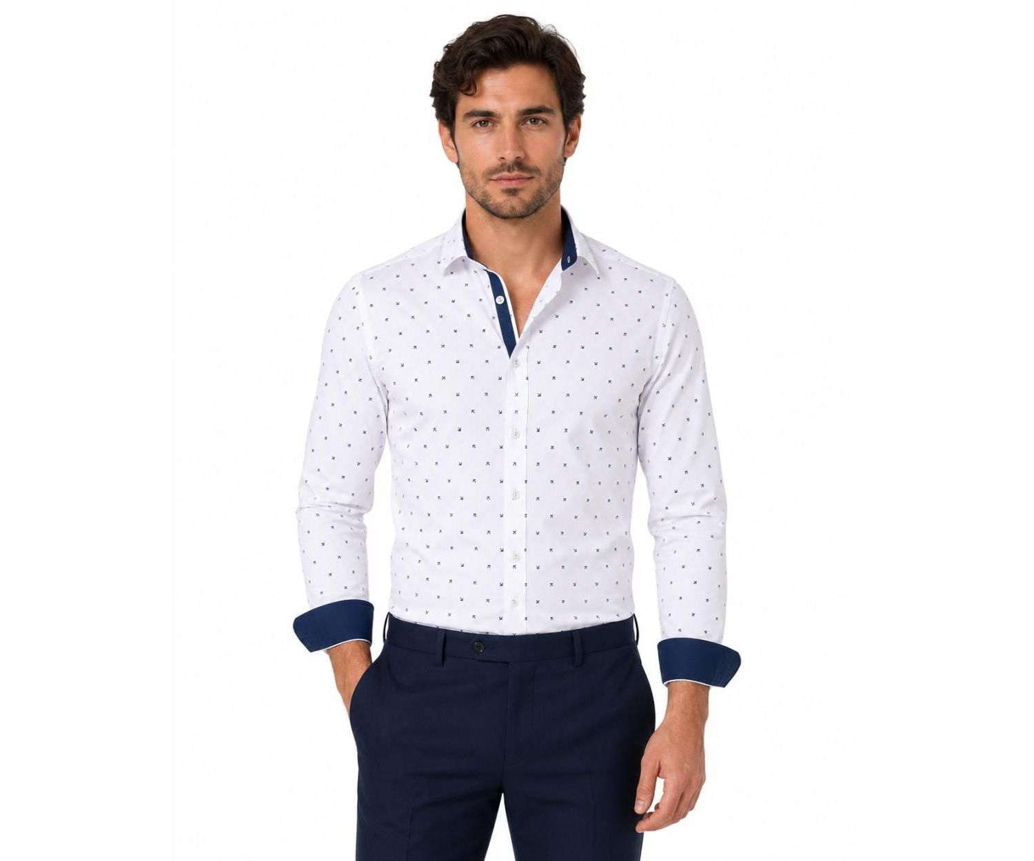 Men's Slim Fit Stylish Button-Down Shirt
