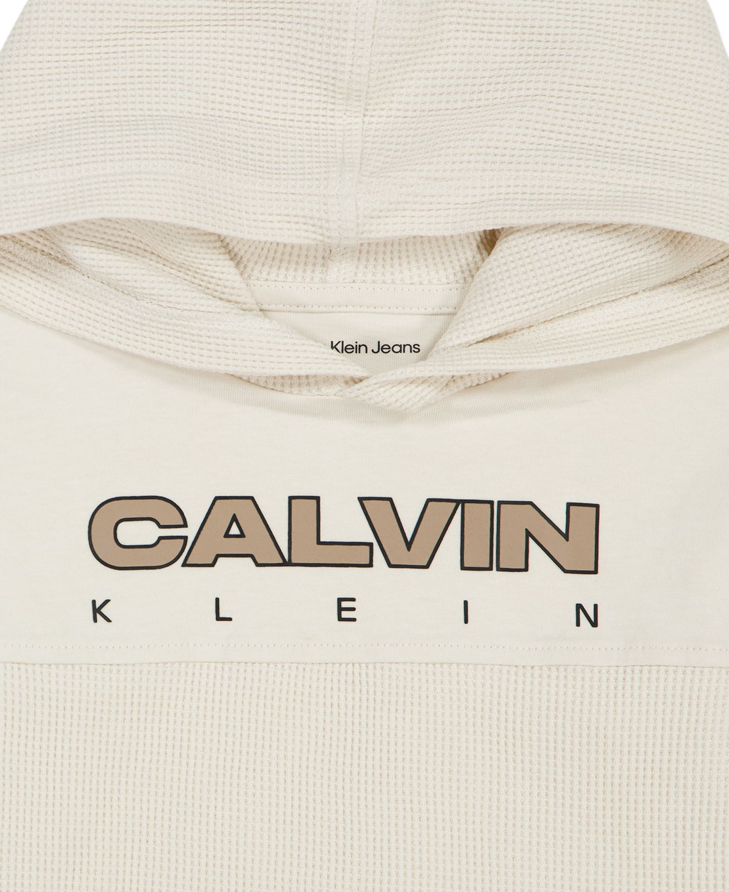 Детский комплект Calvin Klein: худи с длинным рукавом и брюки, 2T-7, цвет: Серебряный берёзовый / Чёрный — фото 8