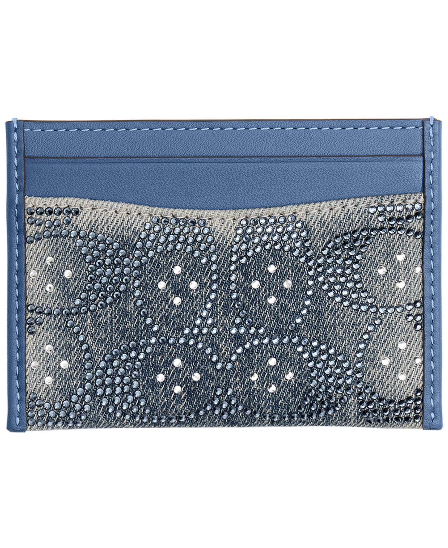 Essential Crystal Denim Signature Card Case