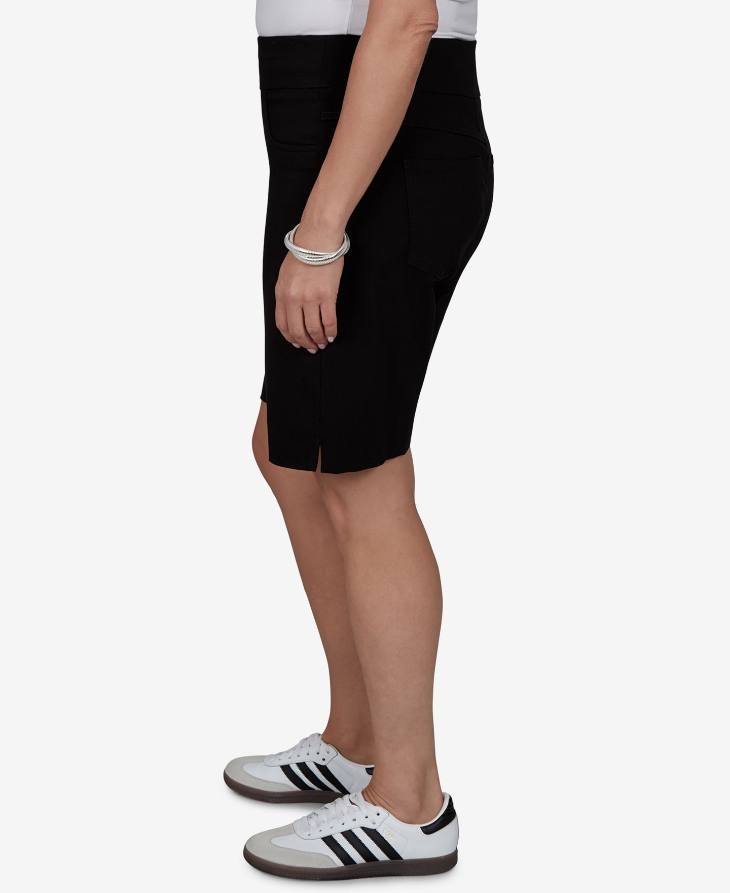 Женские шорты Ruby Rd. Plus Size Soft Hand Twill, цвет: Чёрный — фото 3