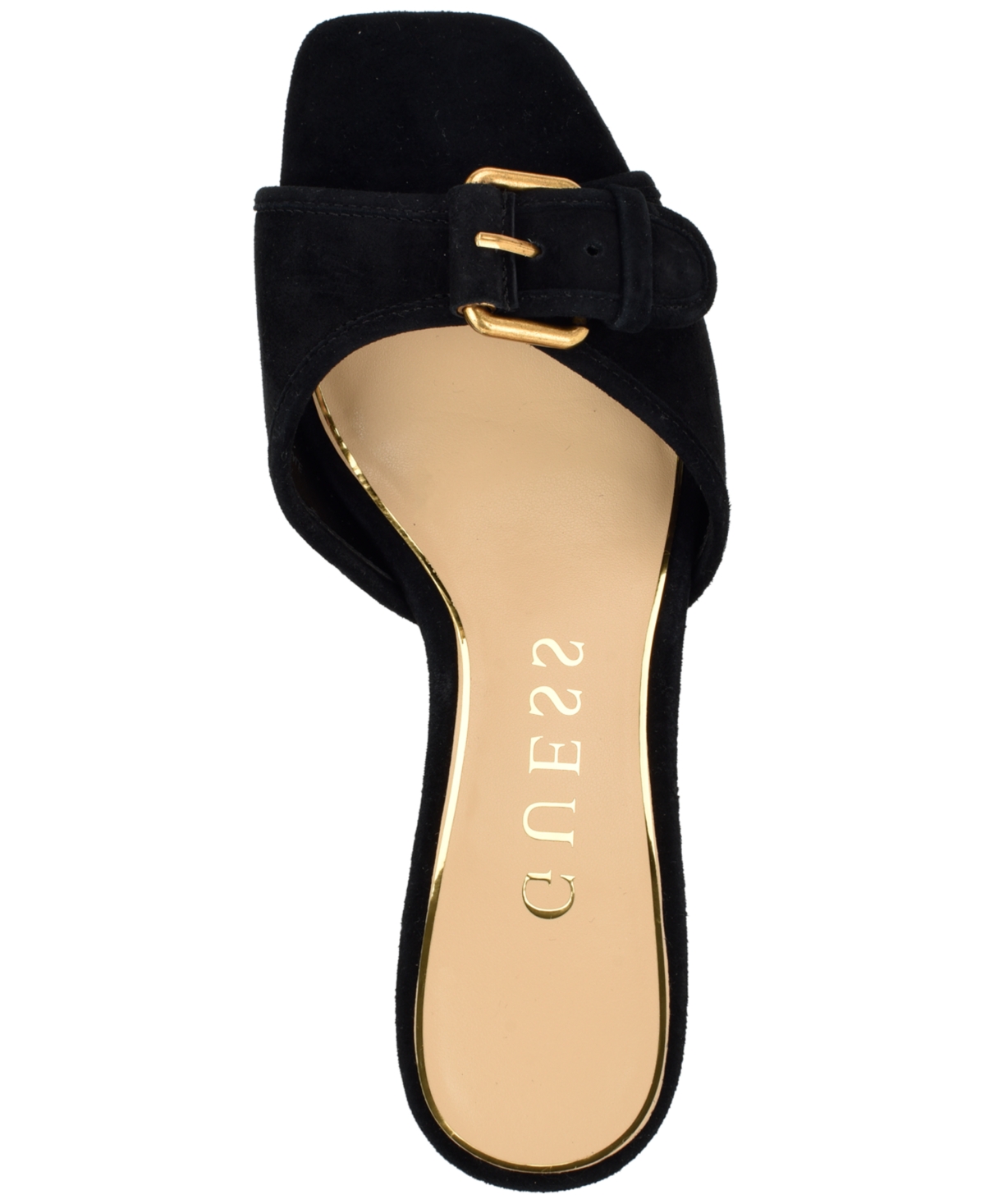 Guess Women's Dista Buckle Kitten Heel Sandals
