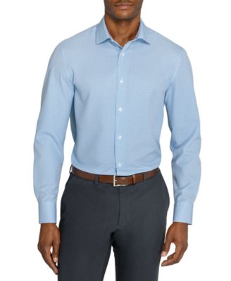 Men's Slim-Fit Performance Stretch Comfort Dress Shirt