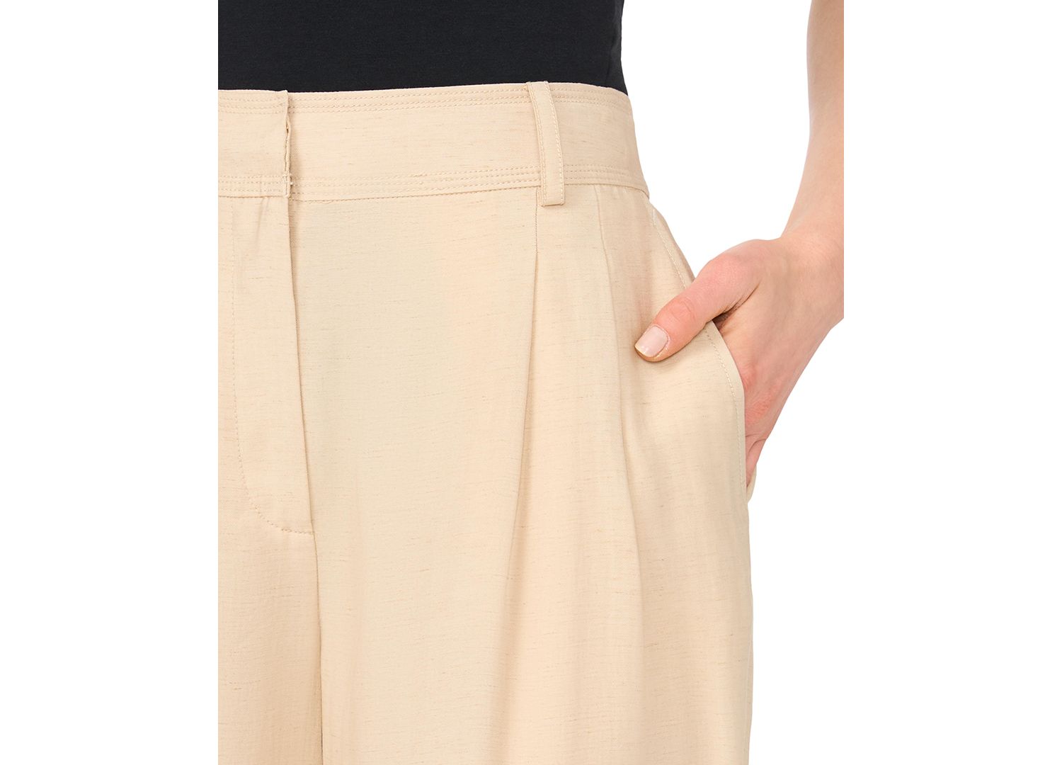 Women's Pleated Wide-Leg Pants