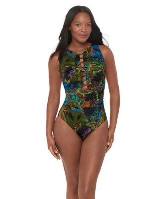 Women's Amazonia Swizzle Underwire One-Piece Swimsuit