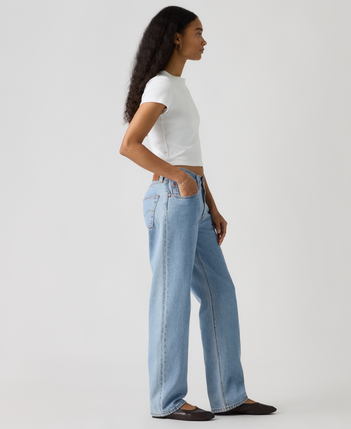 Levi's Premium Women's 501 90's Lightweight Mid-Rise Straight-Fit Jeans