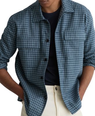 Men's Sever Linen Check Overshirt