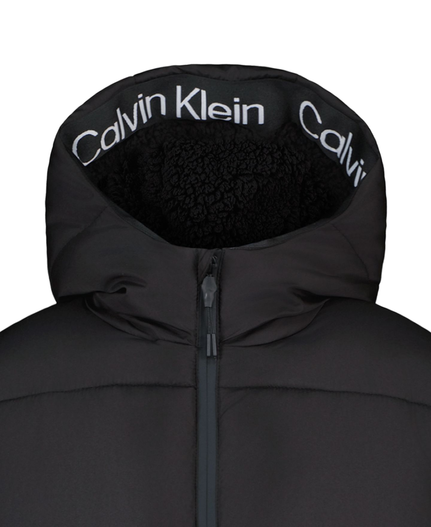 Куртка Calvin Klein Relaxed-Fit Long-Sleeve Puffer для мальчиков, цвет: Чёрный — фото 6