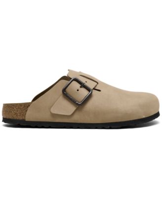 Birkenstock Men\'s Leather Slip-On Clog in Brown wire buckle Birkenstock Men main image 2