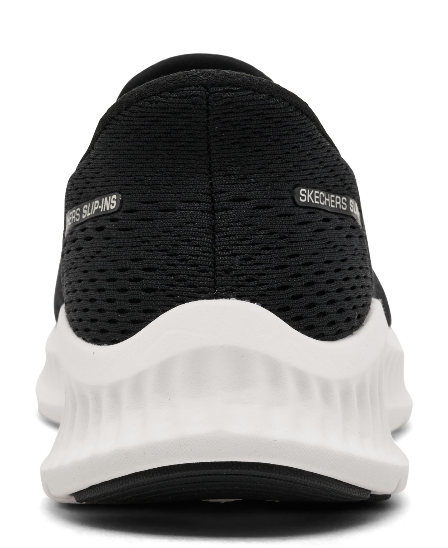 Женские кроссовки Skechers Slip-Ins: GO Walk Now - Ivy Walking, цвет: Чёрный / Белый — фото 4
