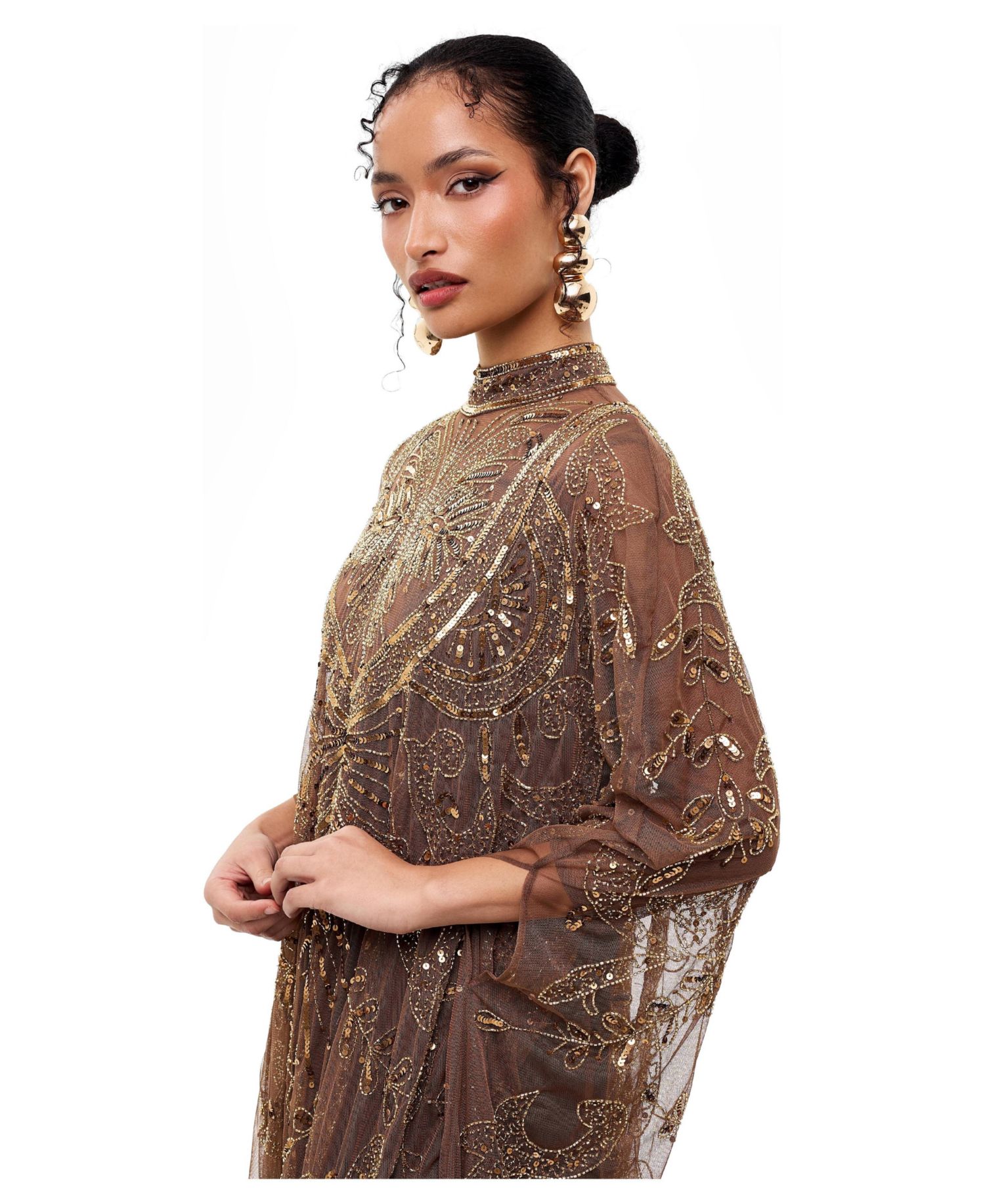 Women's Embellished Sequins Gown