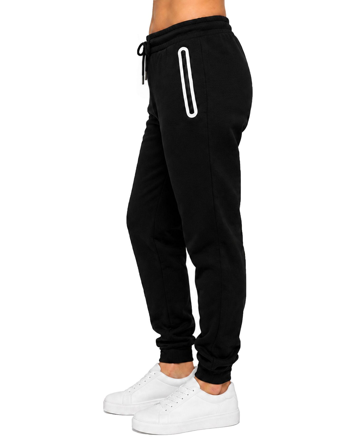 Women's Loose-Fit Fleece-Lined Jogger With Heat Seal Zipper Side Pockets
