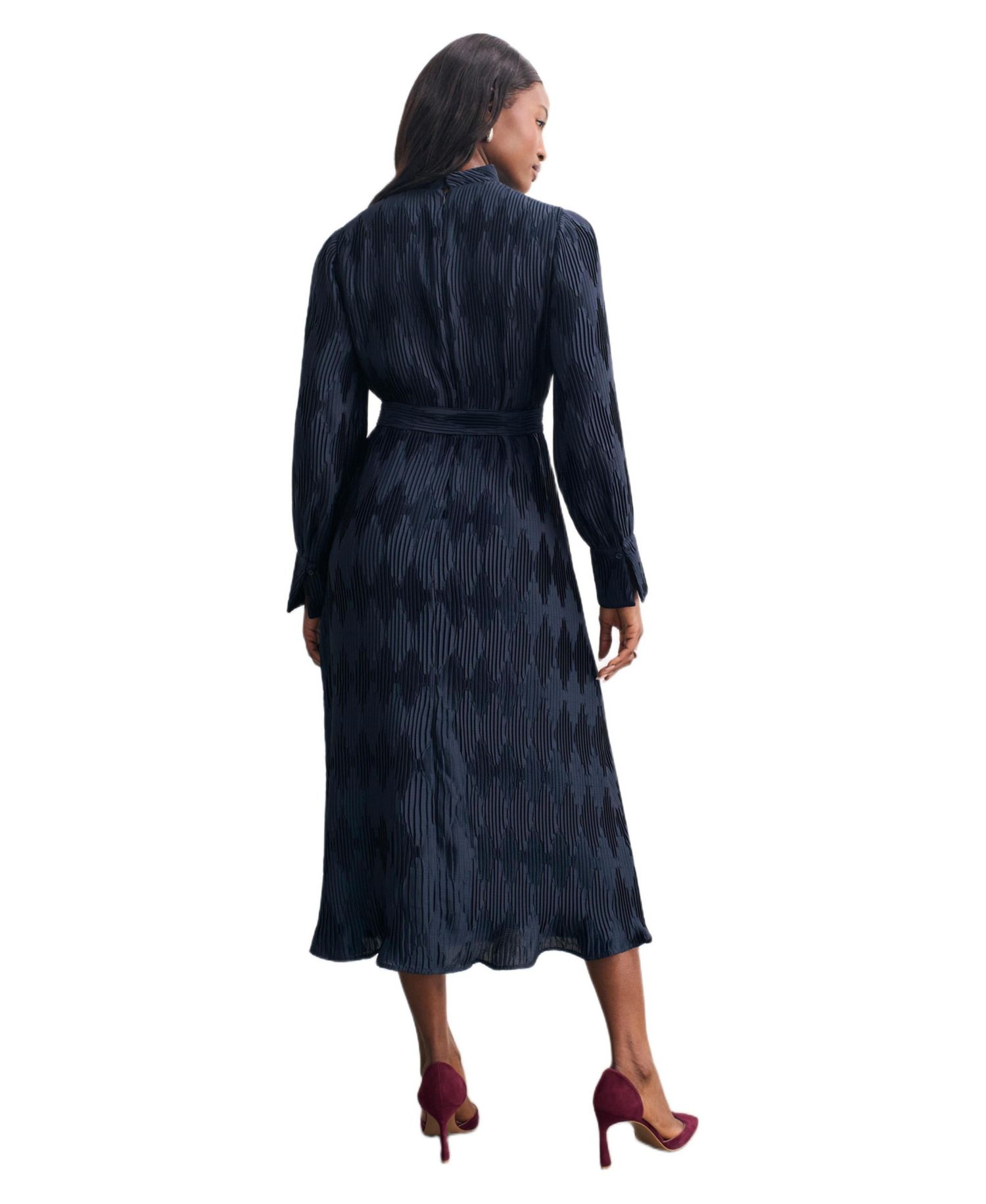 Women's Aurellie Long Sleeve Tie Waist Dress