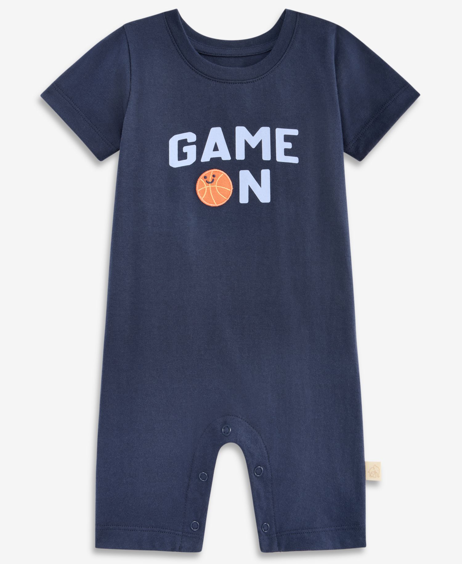 Baby Boys' 0M-24M Game On Cotton Romper