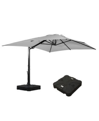 10x13Feet Cantilever Patio Umbrella with DIY Drape Hook and Base