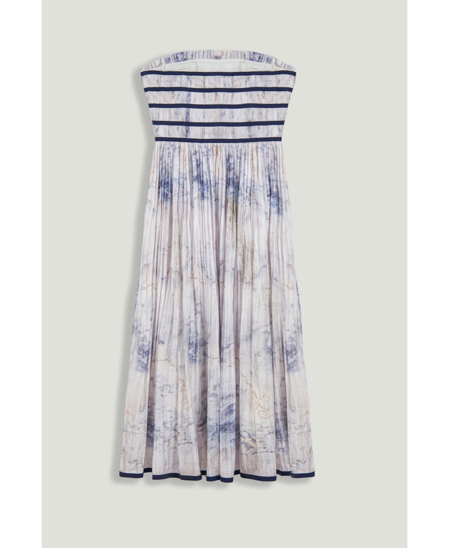 Women's Bow Detail Strapless Midi Dress