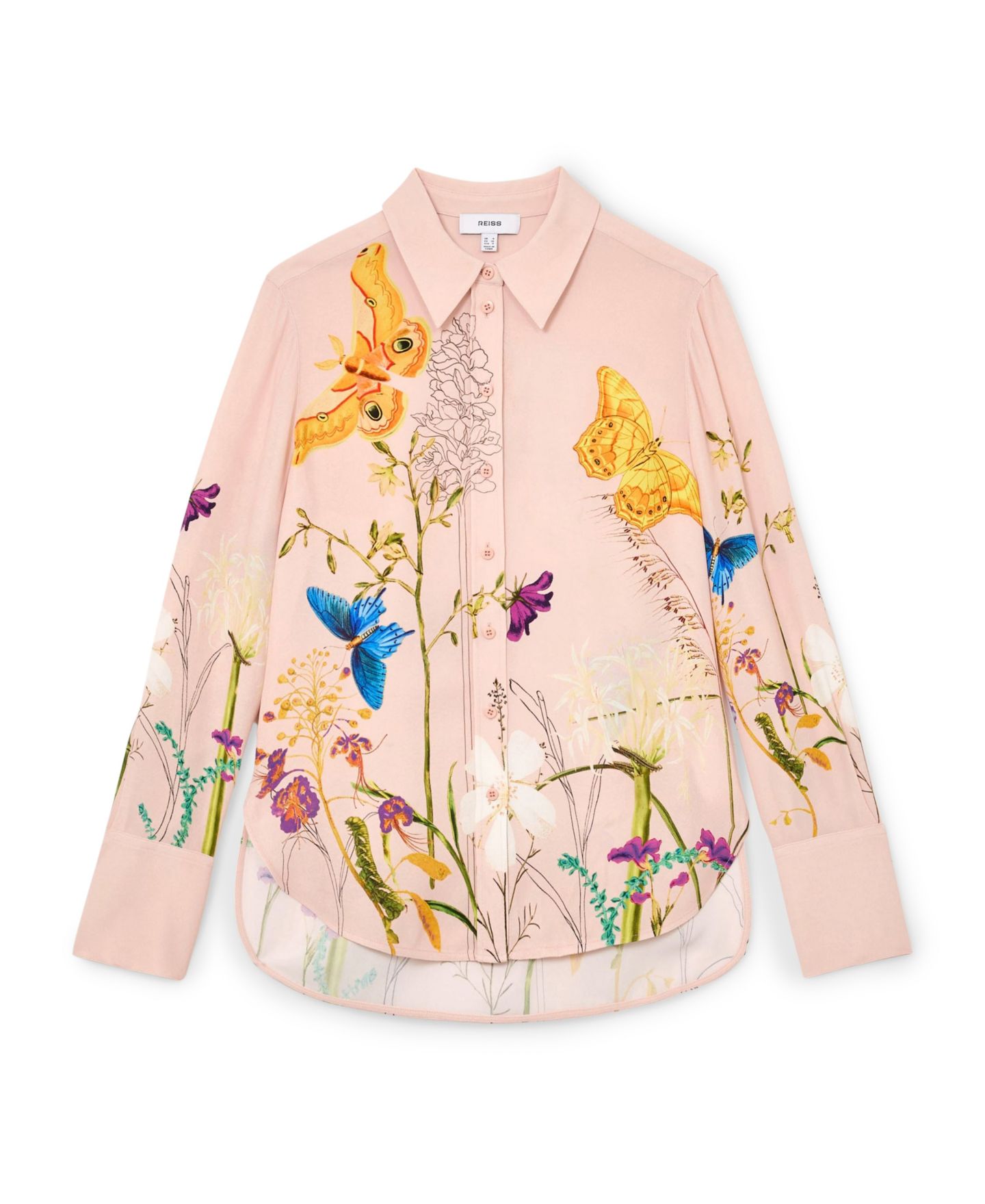 Женская рубашка REISS Veida Floral Placement — фото 2