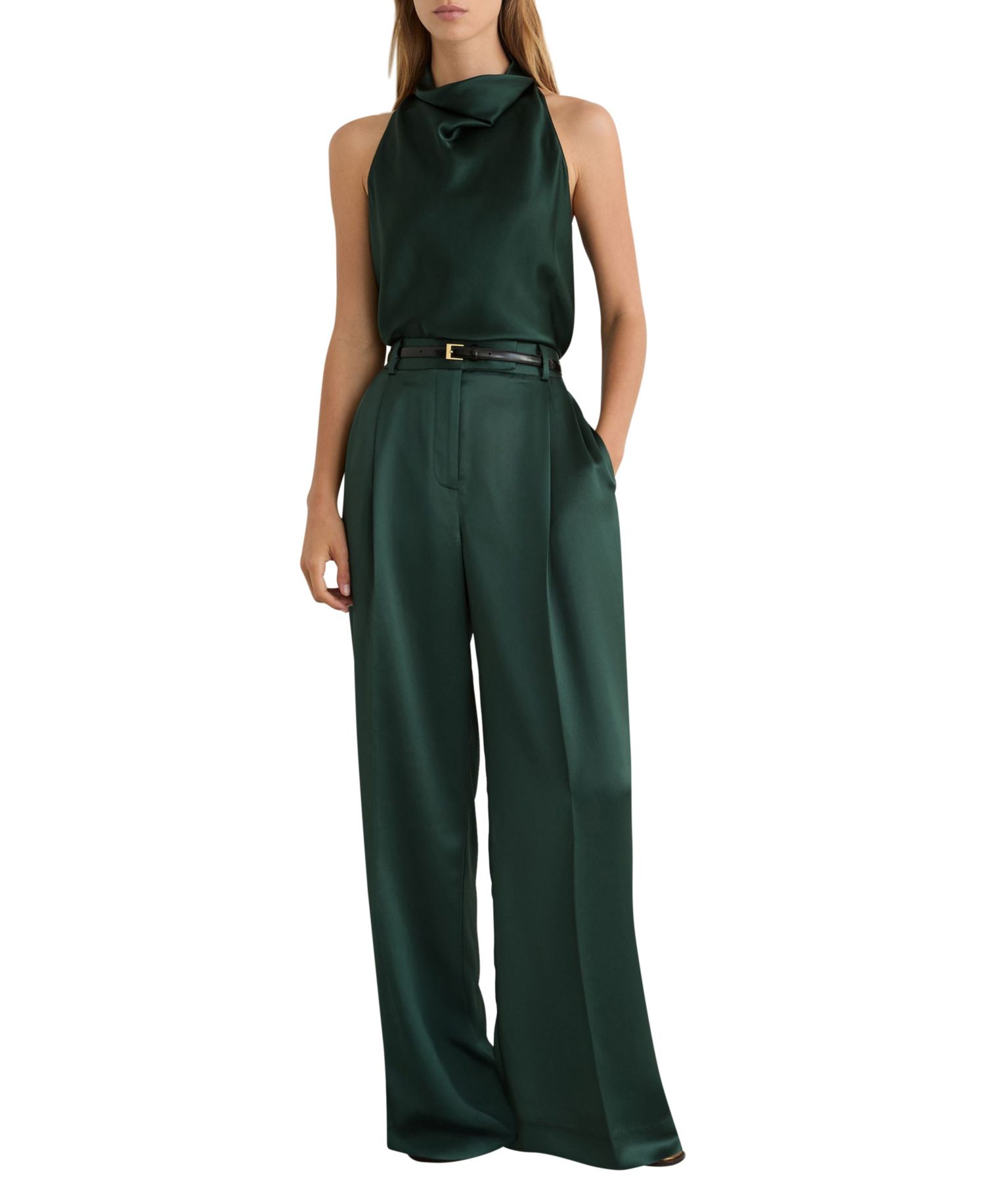 Women's Zadie Wide Leg Satin Pants