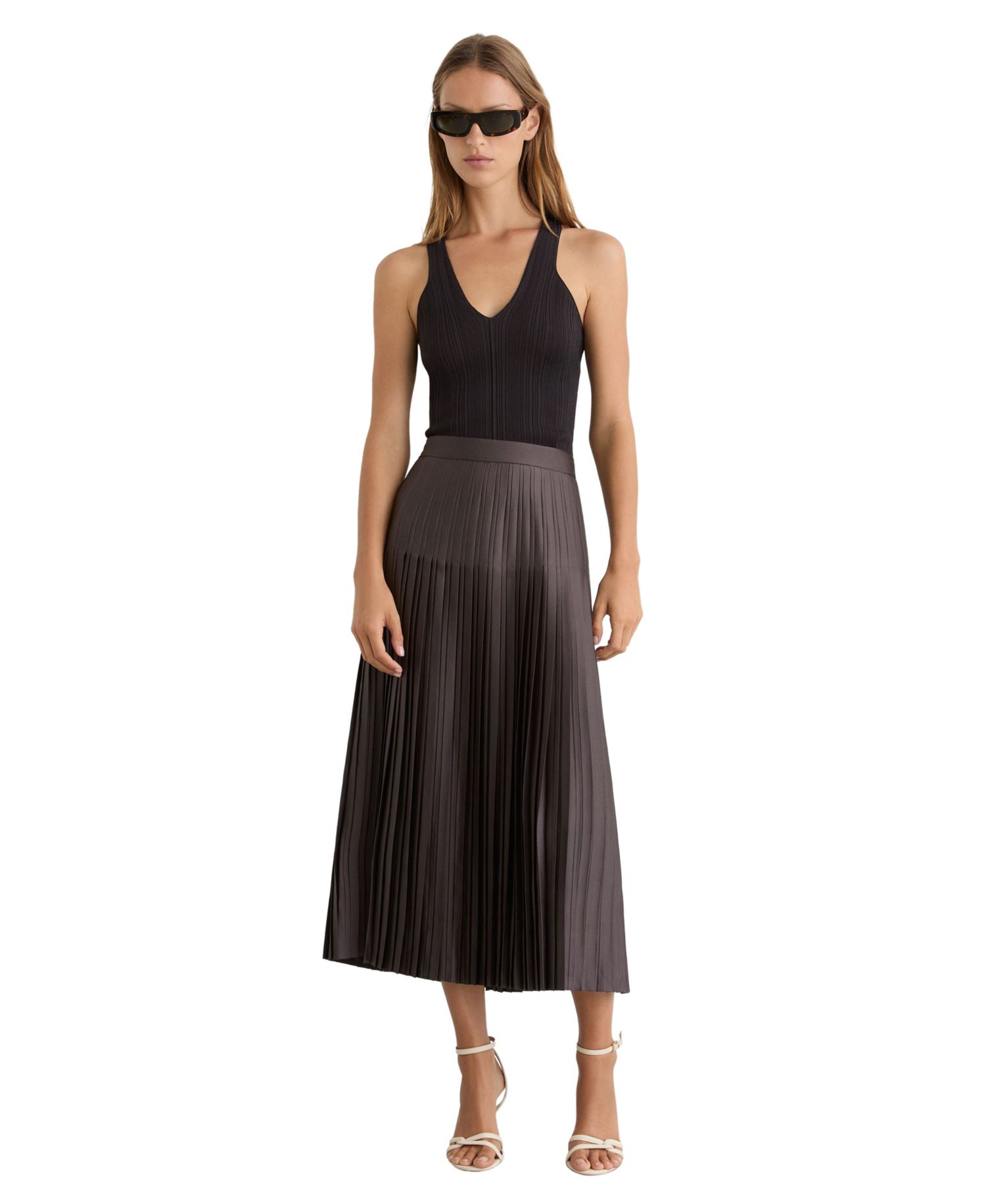 Women's Savannah Pleat Midi Skirts