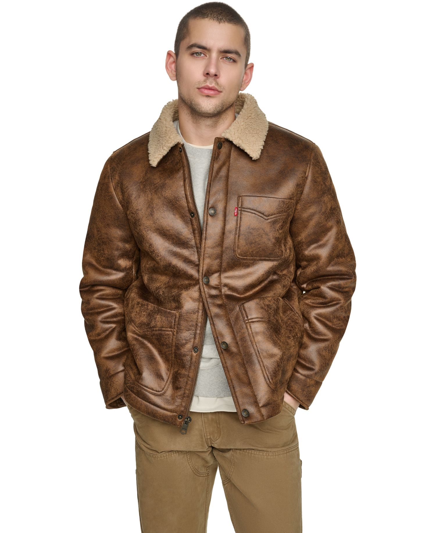 Men's Shearling Classic-Fit Ranch Jacket