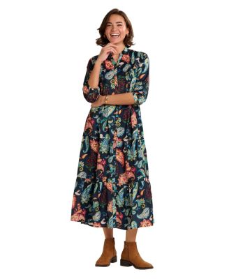 Women's Estrella Sculpted Collar Maxi Dress