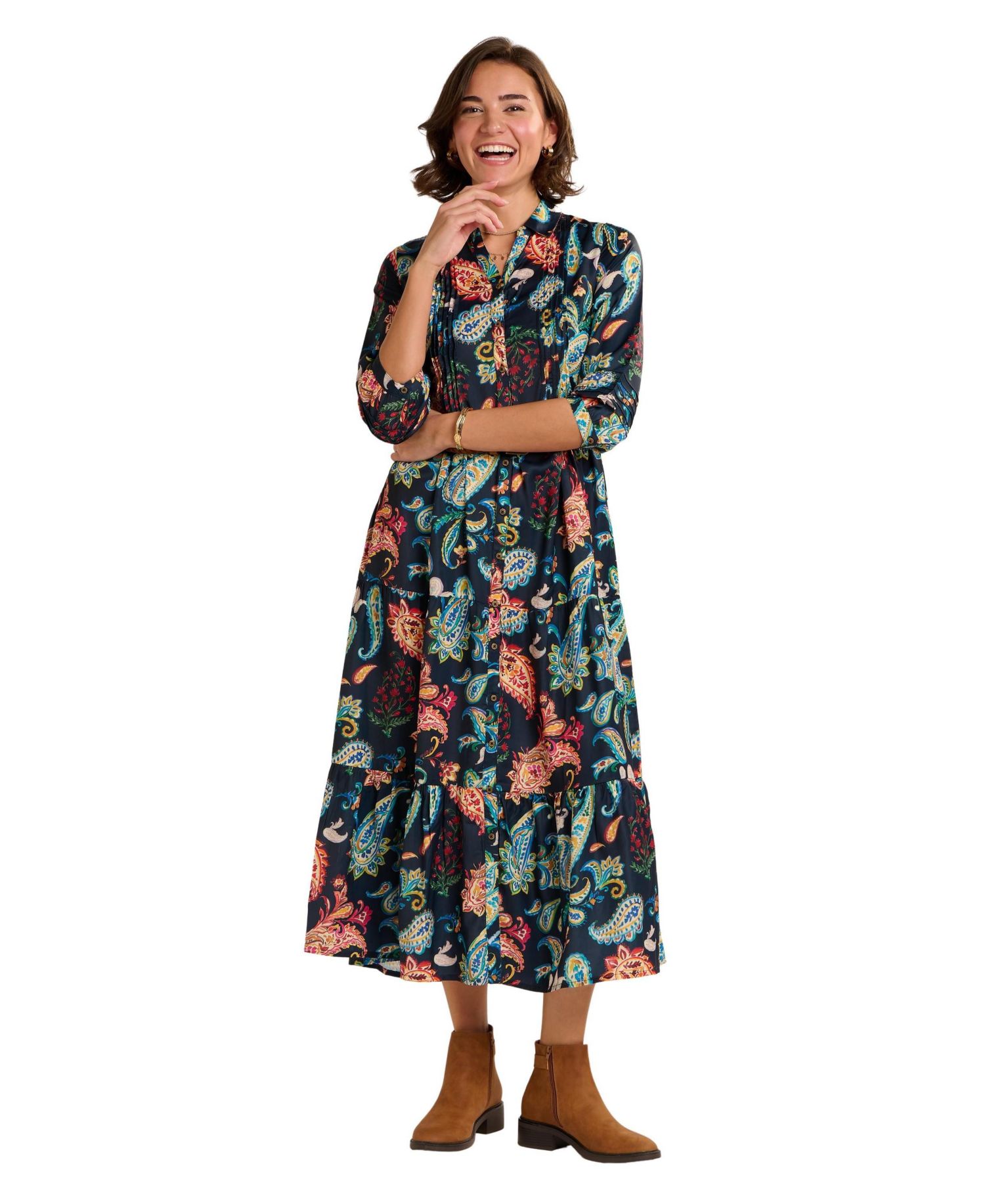 Women's Estrella Sculpted Collar Maxi Dress