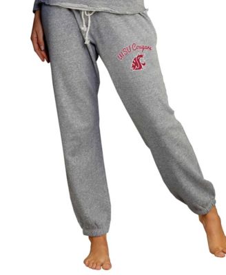 Women's Gray Washington State Cougars Mainstream Knit Jogger Pants
