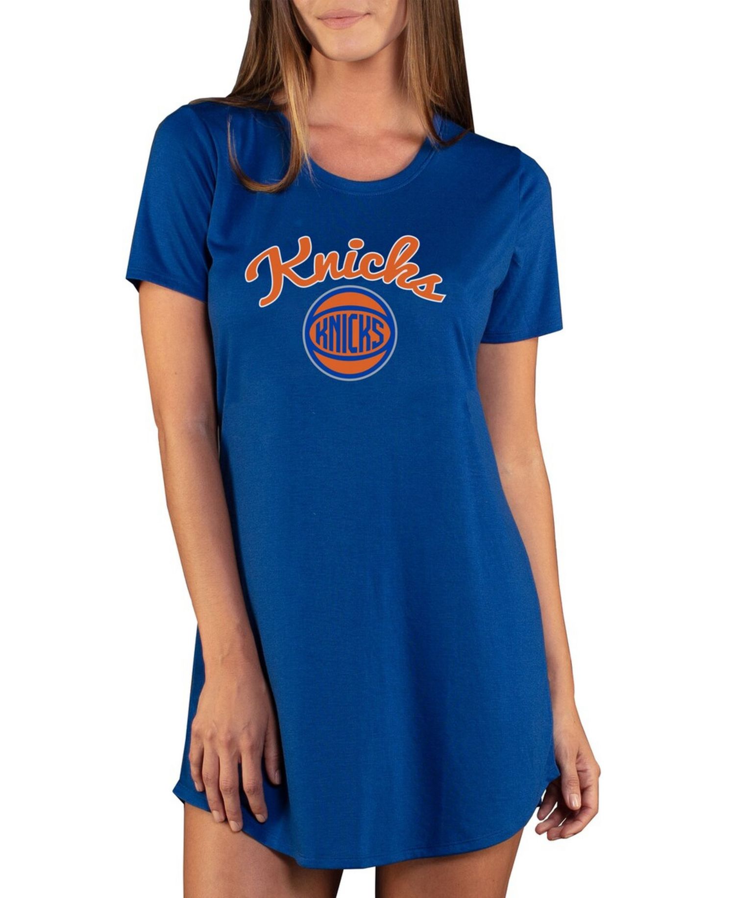 Women's Royal New York Knicks Marathon Knit Nightshirt