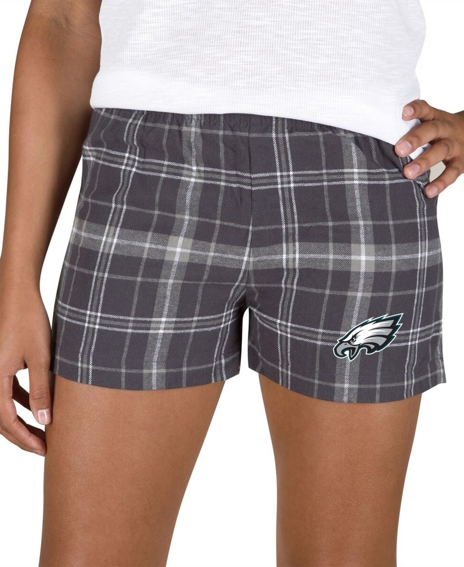 Women's Charcoal/Gray Philadelphia Eagles Ultimate Flannel Shorts
