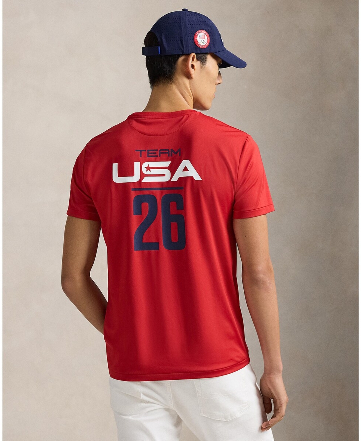 Polo Shirt Ralph Lauren Men's Team Usa Stretch Jersey T-Shirt