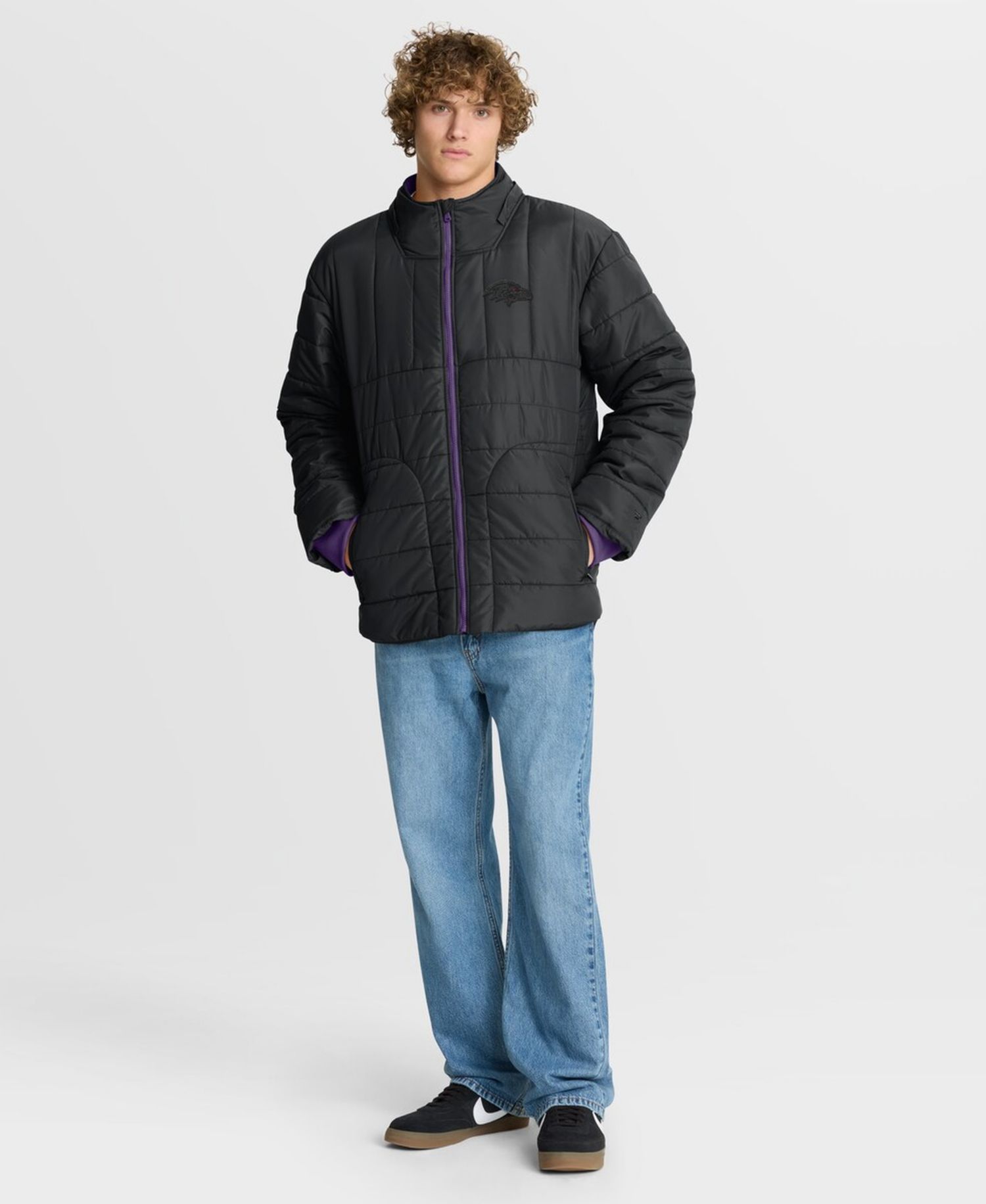 Men's Black Baltimore Ravens Full-Zip Hooded Jacket