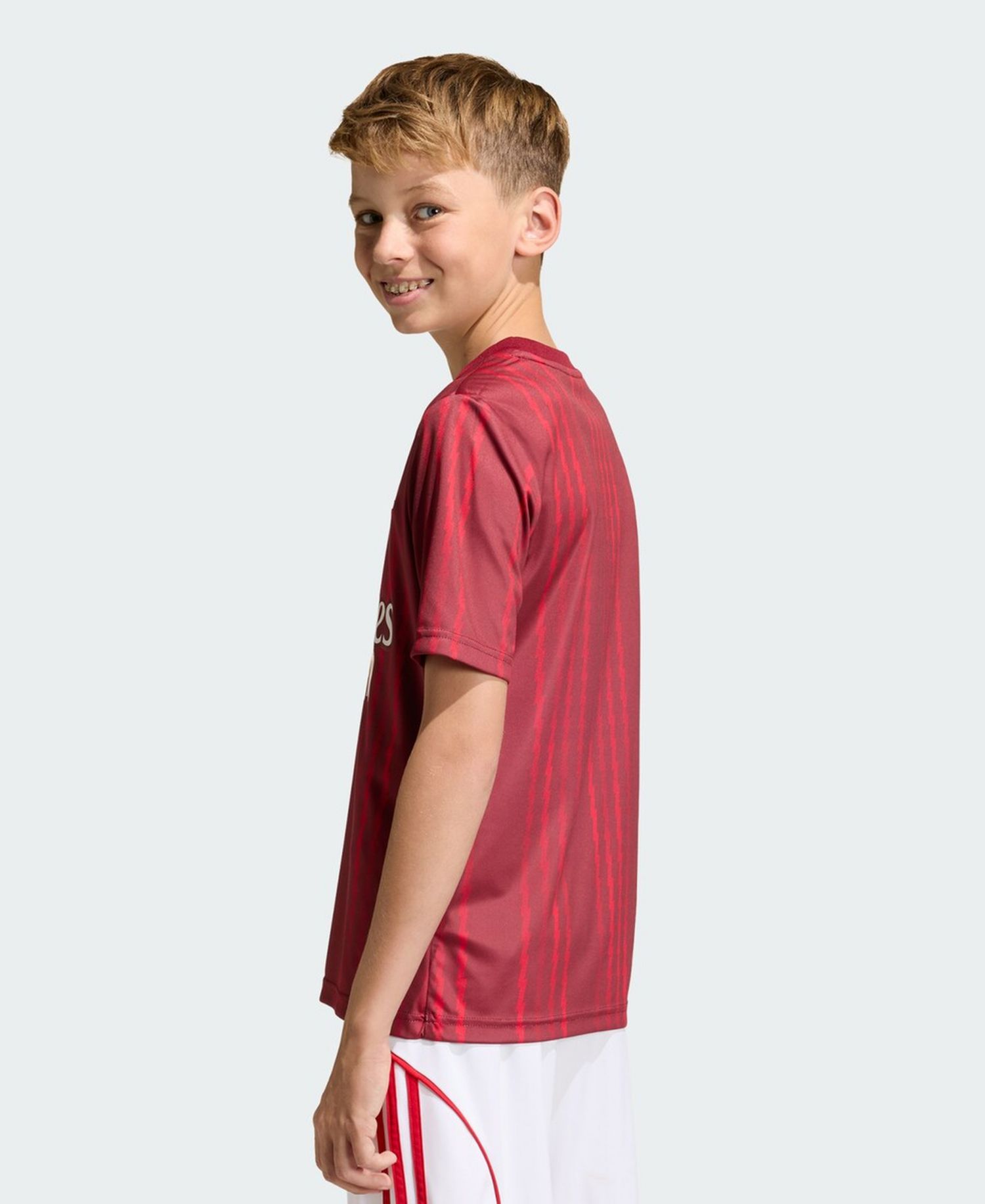 Big Boys and Girls Red Arsenal 2025/26 Pre-Match Training Jersey