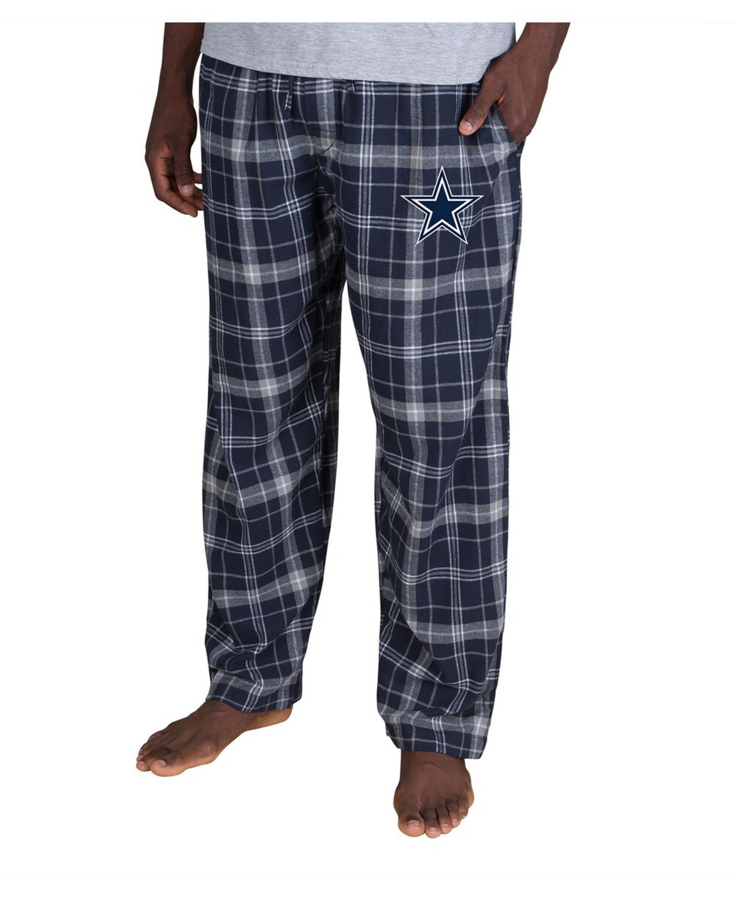 Men's Navy Dallas Cowboys Ultimate Plaid Flannel Pants