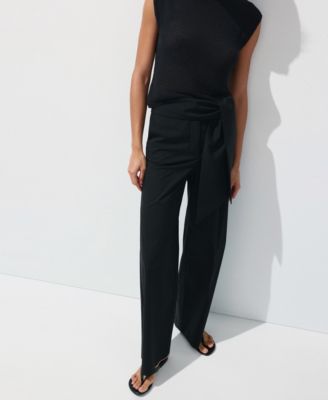 Women's Bow Straight Pants