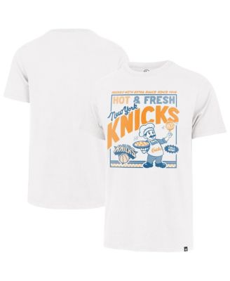 Men's White New York Knicks Big & Tall Pizza T-Shirt