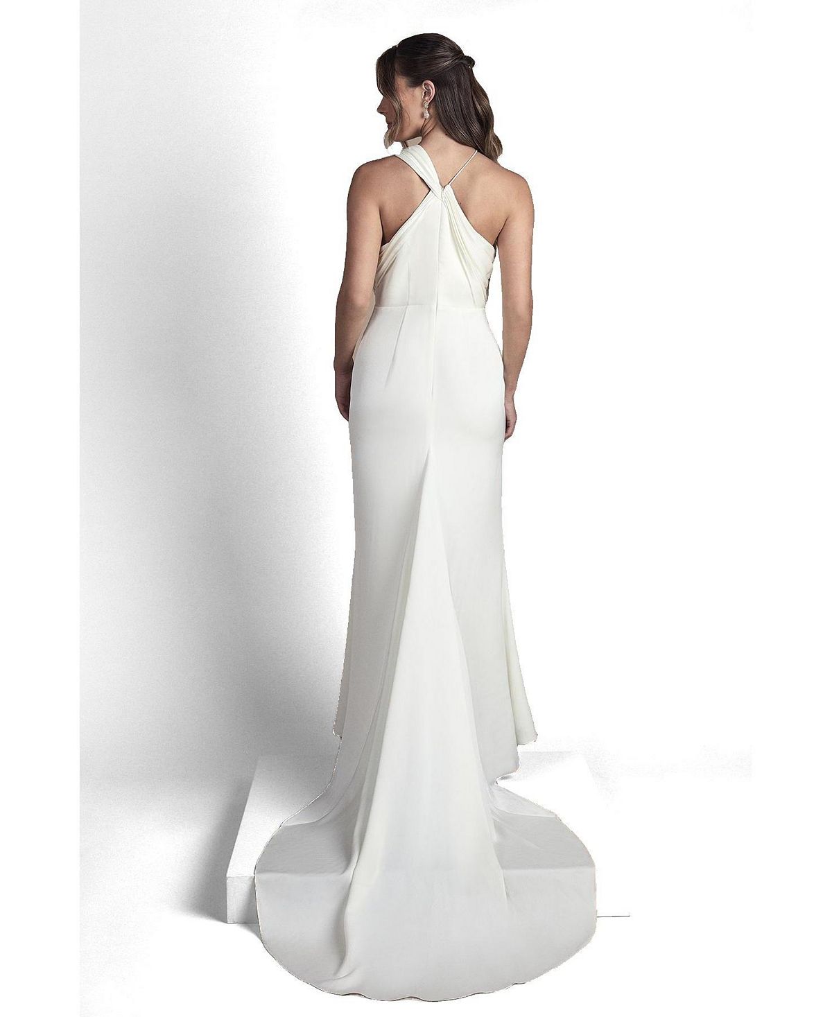 Coast Women's Satin Halter Neck Fishtail Dress view 3 — MAYCSS fashion products