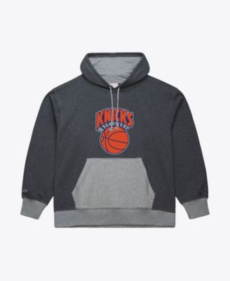 Men's Charcoal New York Knicks Legacy Vintage Fleece Hoodie