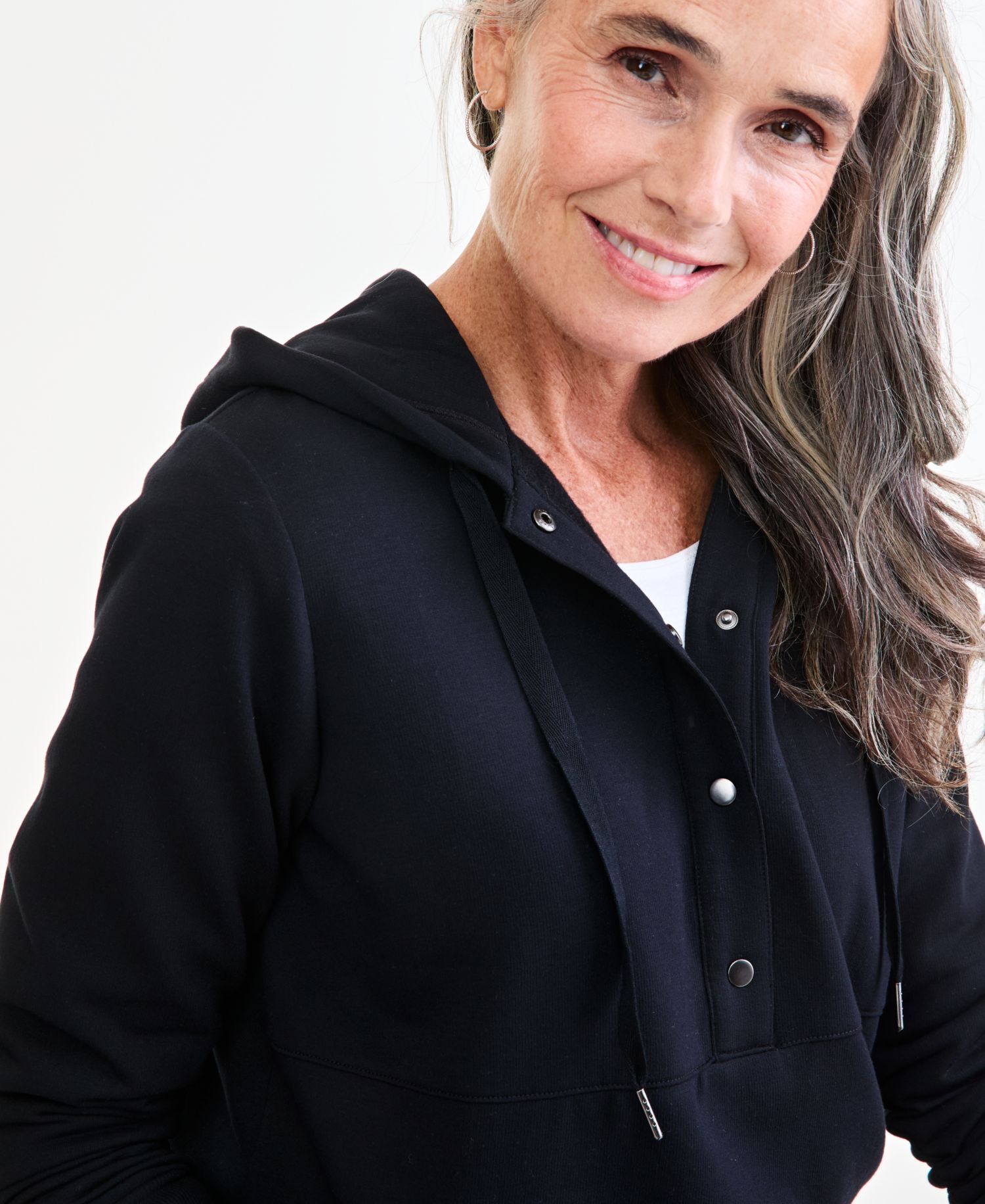 Petite LuxLounge Fleece Hooded Sweatshirt