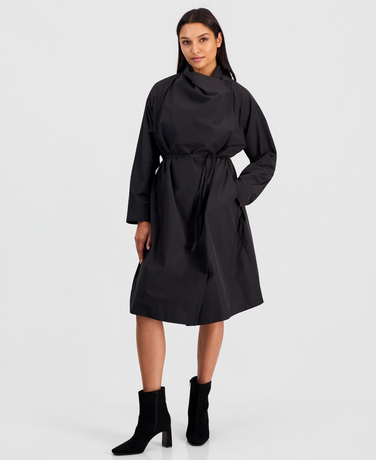 Eileen Fisher Women's High Neck Belted Coat