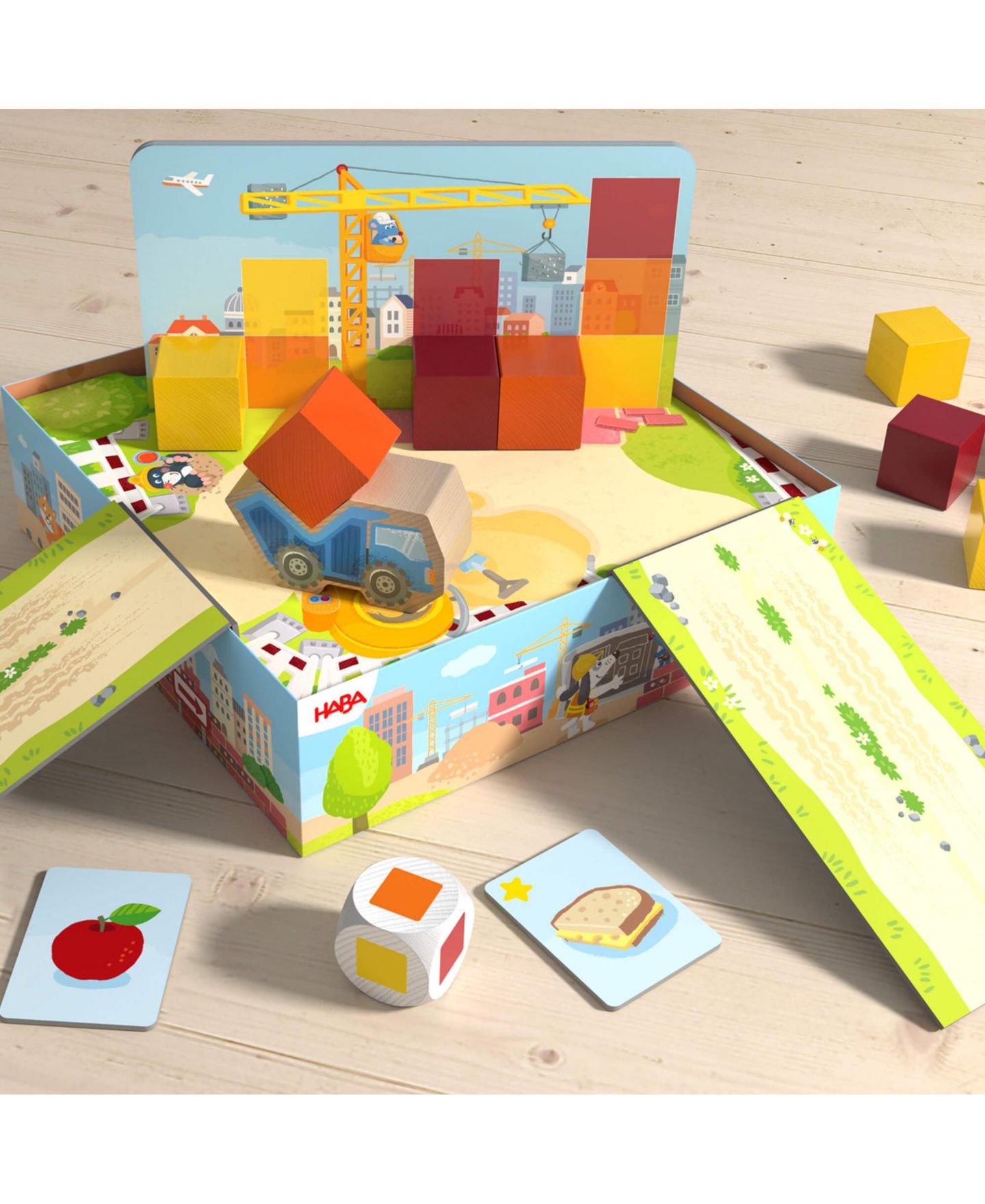 Детские настольные игры Haba Block by Block Board Game, Ages 2+ — фото 2