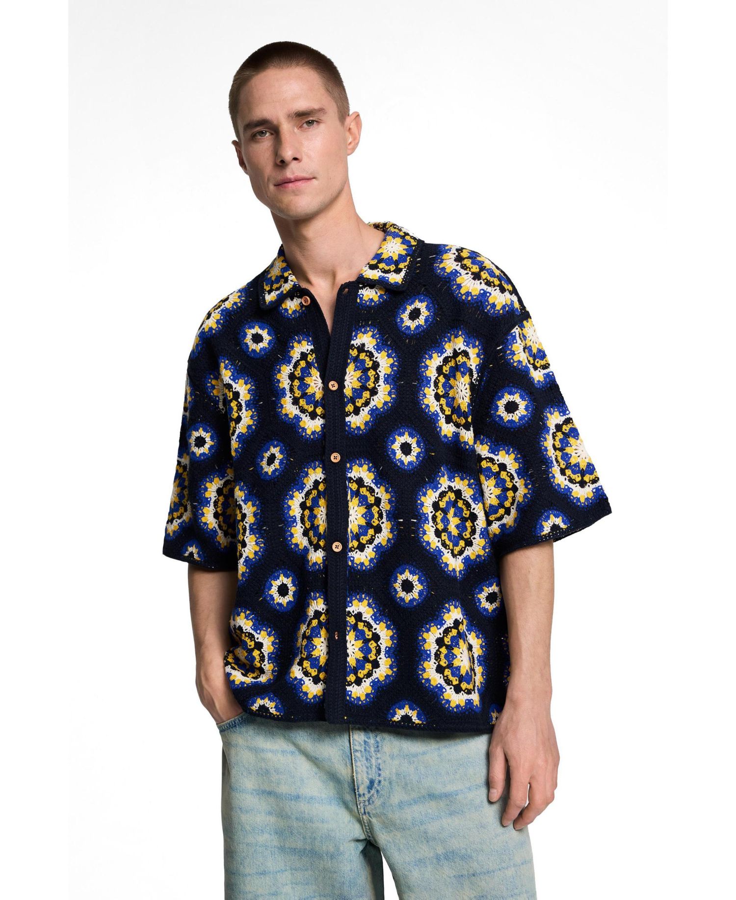 Men's Crochet shirt