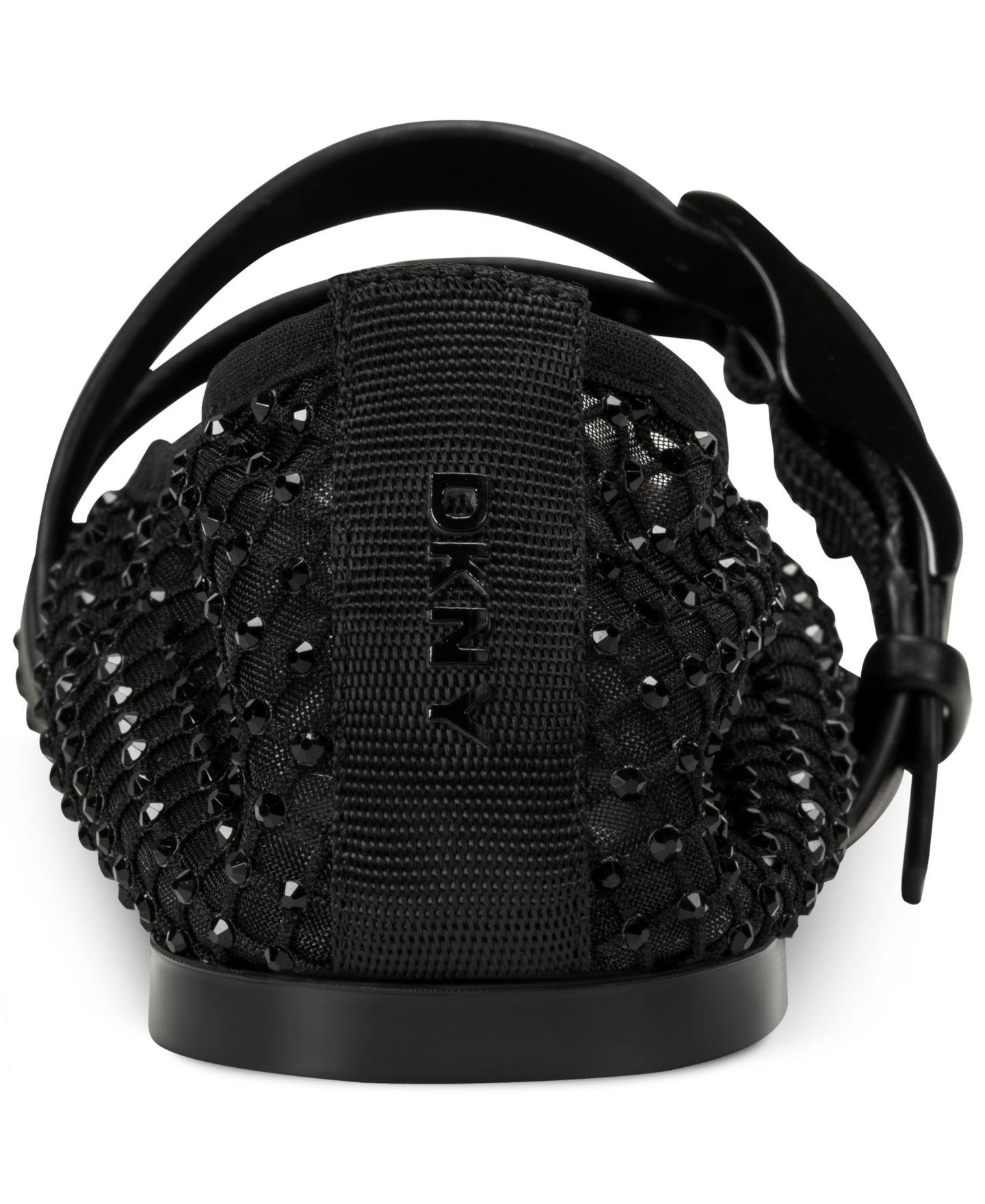 Женские балетки DKNY Dade с сеткой и пряжкой, цвет: Чёрный — фото 3
