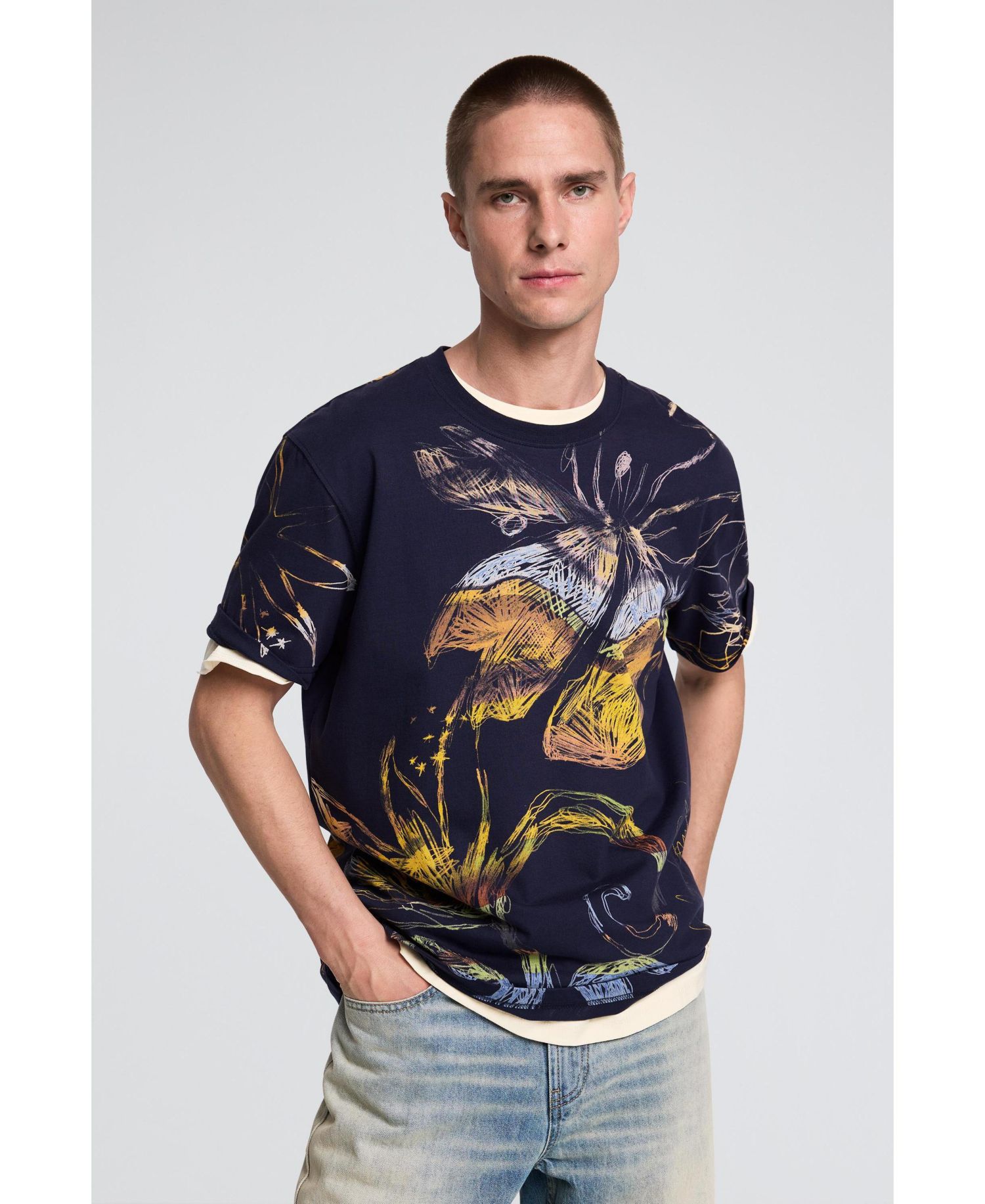 Men's Organic print T-shirt