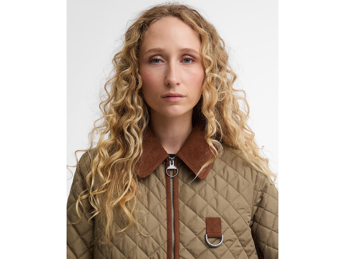 Женская куртка Barbour Aylesby Quilted Front-Zipper, цвет: Зелёный — фото 4