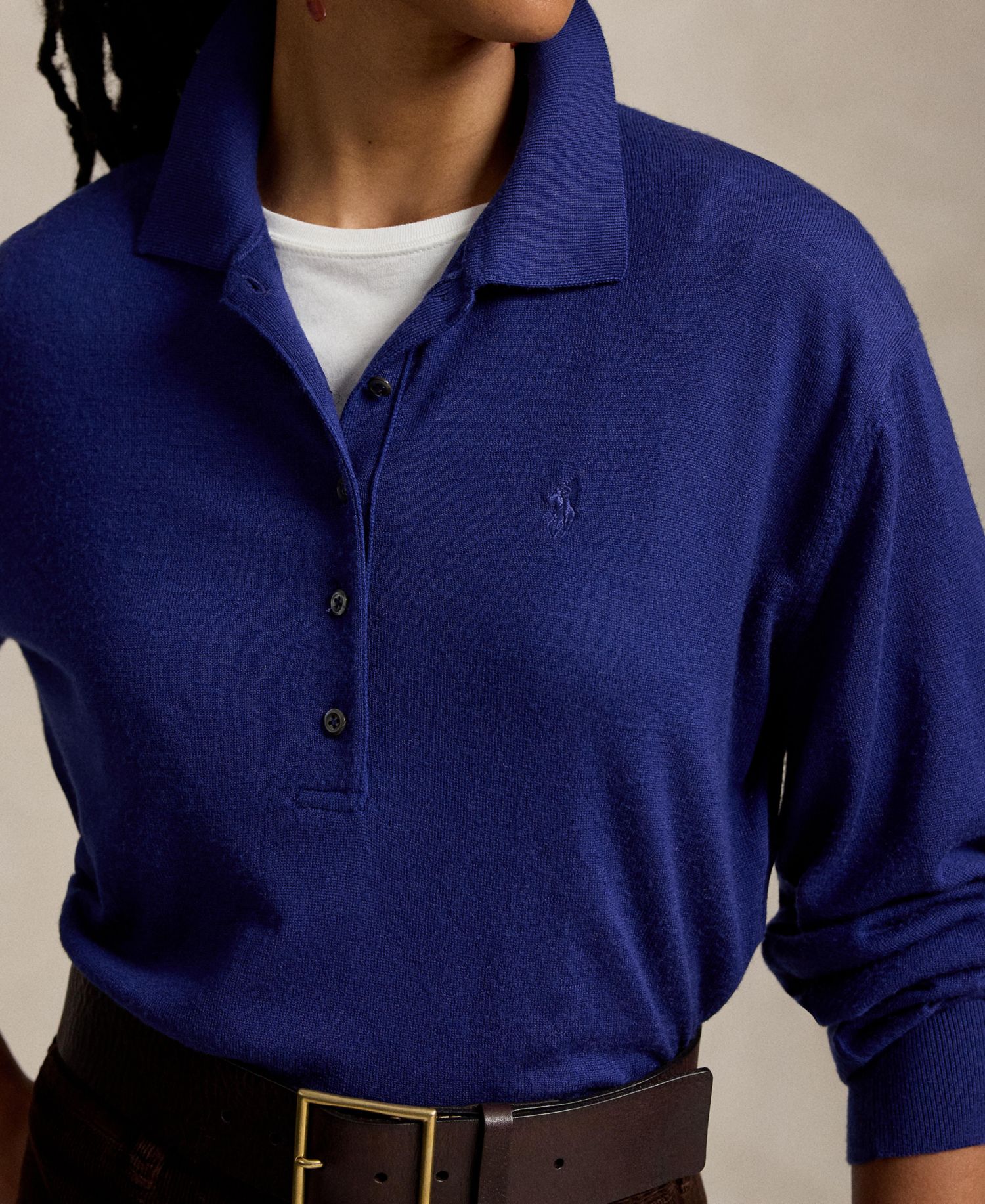 Women's Polo Collar Sweater