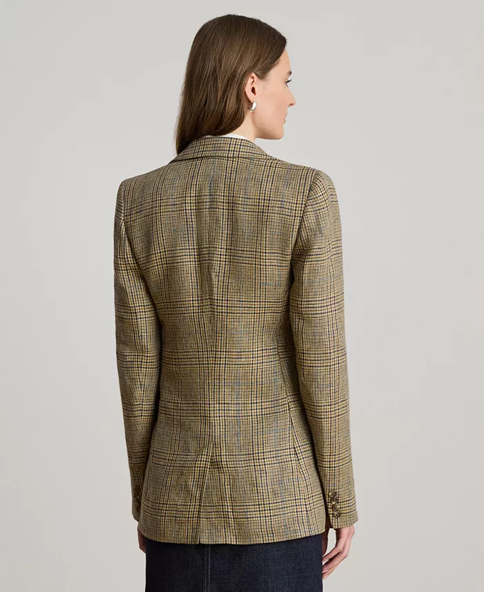 Women's Glen Plaid Padded Blazer - thumbnail 5