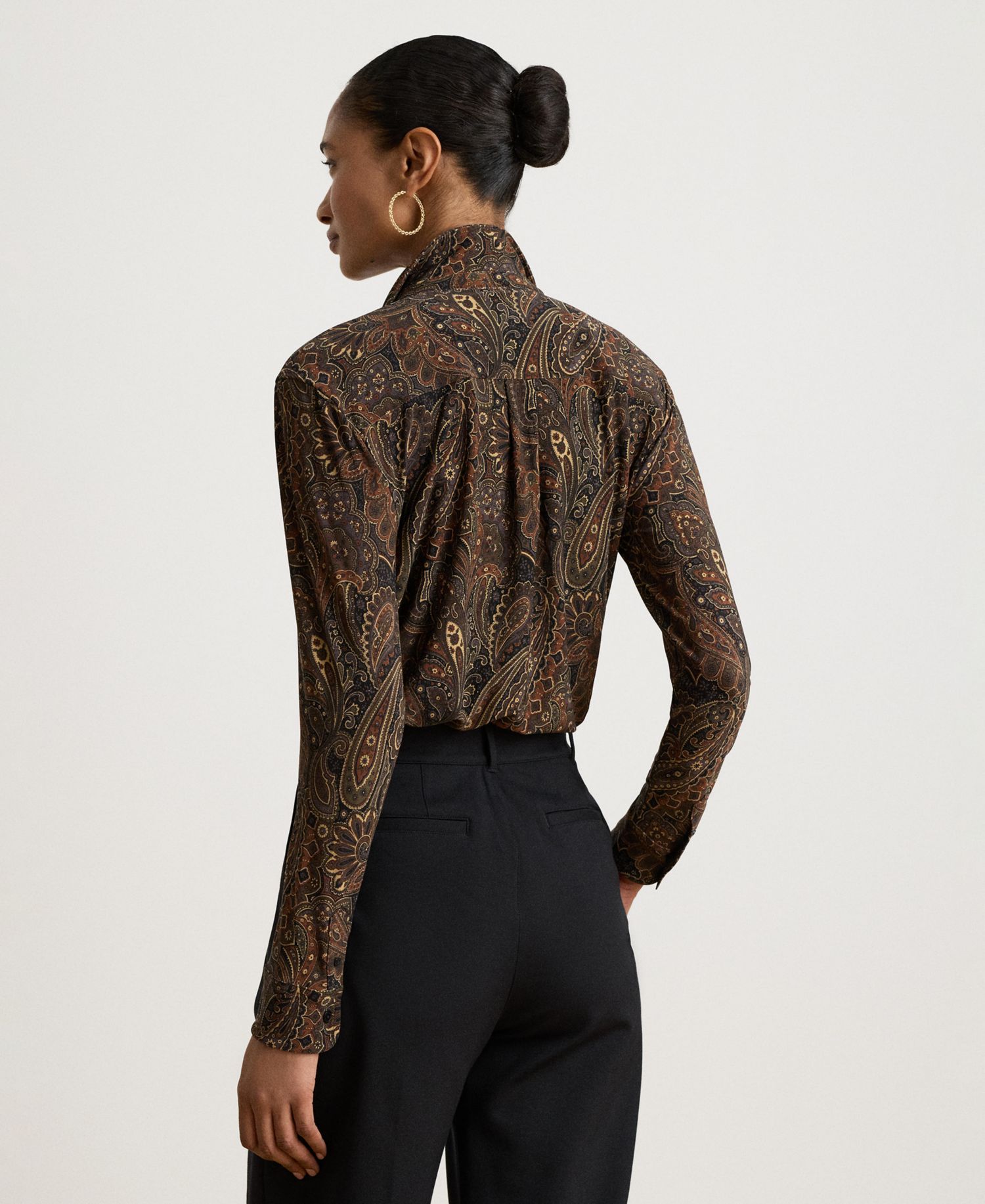 Women's Paisley Stretch Jersey Shirt