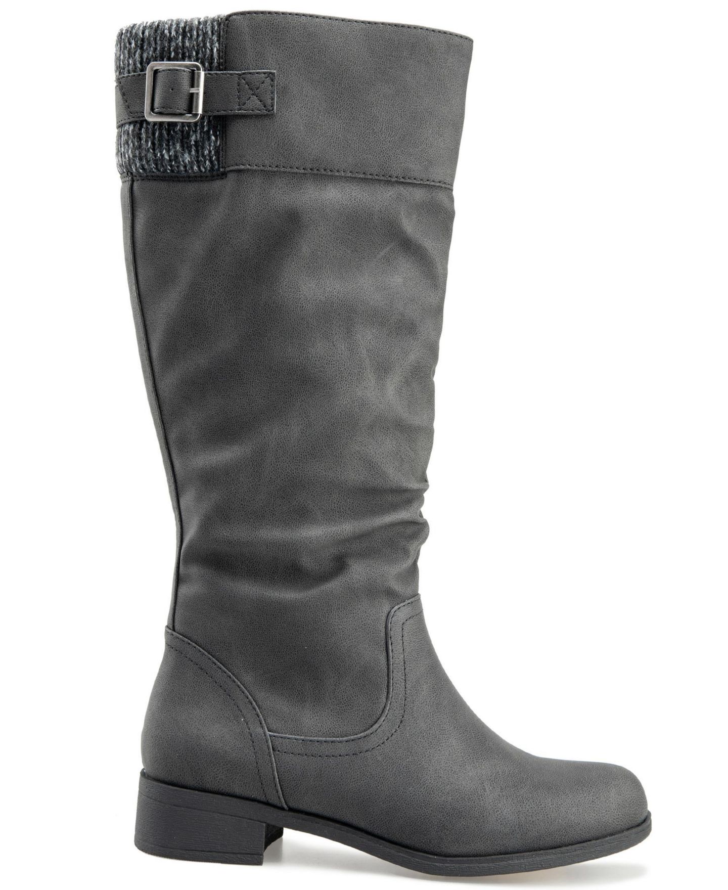 Женские ботинки Kensie Monica Wide Calf Riding Boot, цвет: Чёрный — фото 2