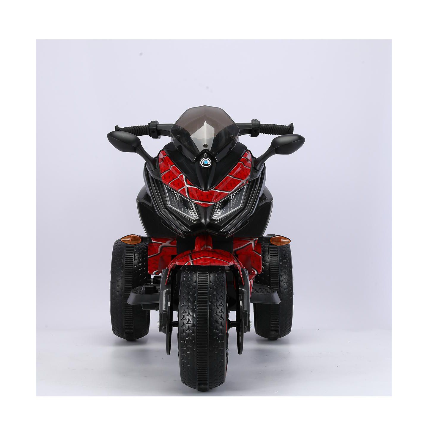 Детская игрушка YOBTOP 12V Manual Throttle Training Wheels LED Electric Motorcycle, 66 lbs Capacity, Ages 3-6, цвет: Красный — фото 2